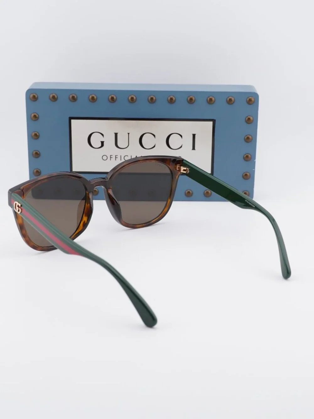 Gucci GG0855SK 003 Square Sunglasses - Havana\ Brown